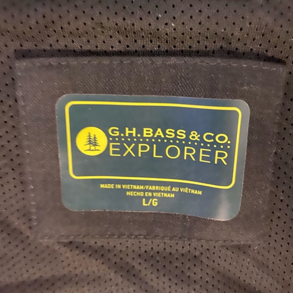 GH Bass & Co Explorer Jacket Mens Large Black/gray Softshell Hooded Full Zip - Picture 4 of 6